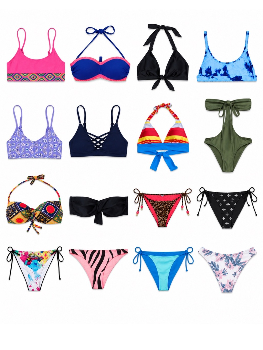 16 Piece Size Small Swimwear Bikini Bundle – GUC to NWT Multi Brands